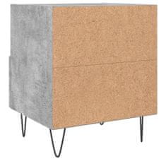 Petromila vidaXL Nočné stolíky 2 ks betónovo sivé 40x35x47,5 cm kompozitné drevo