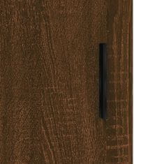 Vidaxl Vysoká skrinka hnedý dub 34,5x34x180 cm spracované drevo