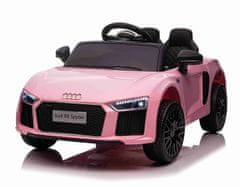 Super-Toys NAJNOVŠIE ORIGINÁLNE AUDI R8 LICENCOVANÉ MÄKKÉ SEDADLO, MÄKKÉ KOLESÁ SUPER KVALITA/HL1818