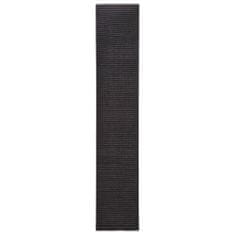 Vidaxl Sisalový koberec na škrabadlo čierny 66x350 cm