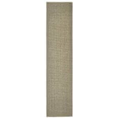 Vidaxl Sisalový koberec na škrabadlo sivohnedý 80x350 cm