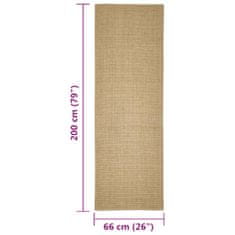 Vidaxl Sisalový koberec na škrabadlo 66x200 cm
