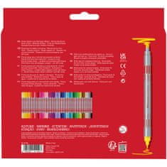 Faber-Castell Popisovače Fibre-Tip obojstranné 40 farebné