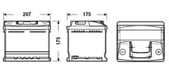 Exide Classic 41Ah Autobatéria 12V , 370A , EC412