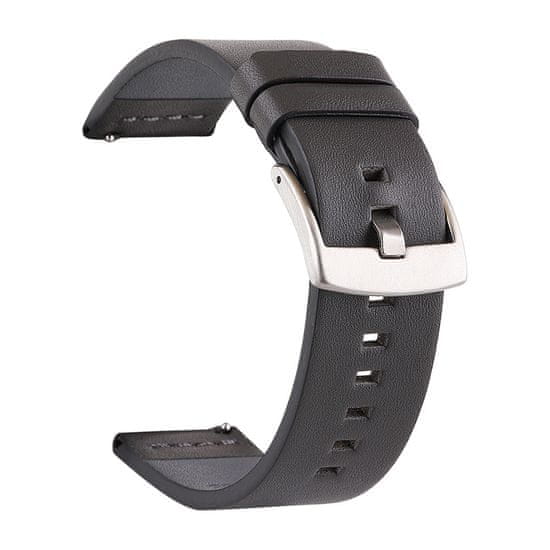 BStrap Fine Leather remienok na Huawei Watch GT3 42mm, black
