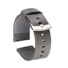BStrap Fine Leather remienok na Huawei Watch GT3 46mm, gray