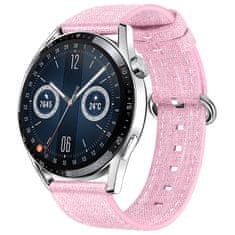 BStrap Denim remienok na Huawei Watch 3 / 3 Pro, pink