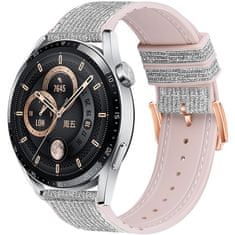 BStrap Glitter remienok na Samsung Gear S3, silver