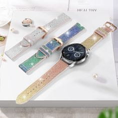 BStrap Glitter remienok na Huawei Watch GT3 46mm, golden red