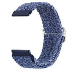 BStrap Braid Nylon remienok na Huawei Watch GT/GT2 46mm, blue white