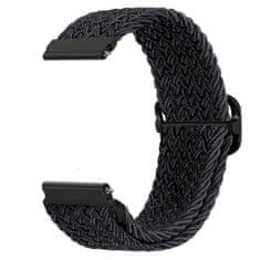 BStrap Braid Nylon remienok na Huawei Watch GT3 46mm, black