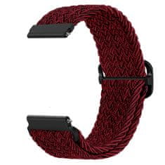 BStrap Braid Nylon remienok na Garmin Venu 2, red black