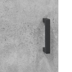 Vidaxl Komoda, betónovo sivá 100x36x60 cm, kompozitné drevo