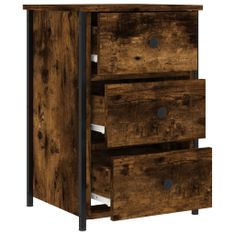 Petromila vidaXL Nočné stolíky 2 ks, tmavý dub 40x36x60 cm, kompozitné drevo