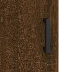 Vidaxl Vysoká skrinka hnedá dub 69,5x31x115 cm kompozitné drevo
