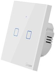 Sonoff Chytrý vypínač WiFi + RF 433 T1 EU TX (2-channel) biela