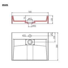 Vidaxl Umývadlo z minerálneho/mramoroveho odliatku 50x38x13 cm biele