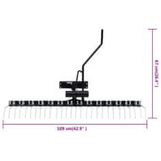 Vidaxl Vertikutátor na kosačku s pojazdom 109 cm