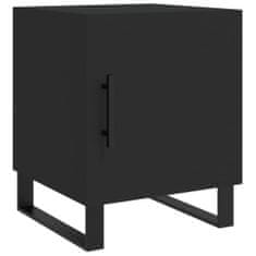 Petromila vidaXL Nočné stolíky 2 ks čierne 40x40x50 cm kompozitné drevo