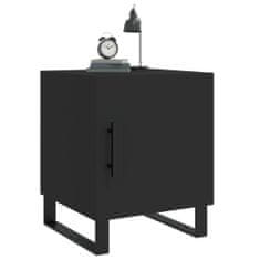 Petromila vidaXL Nočné stolíky 2 ks čierne 40x40x50 cm kompozitné drevo