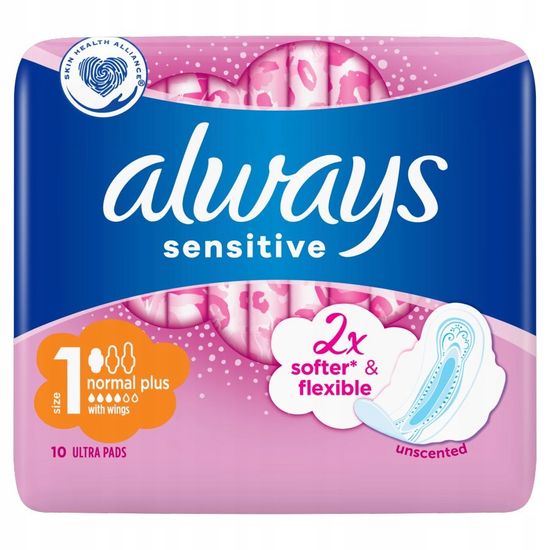 Procter & Gamble Hygienické vložky Always ultra sensitive s krídelkami 8 ks.