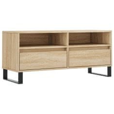 Vidaxl TV skrinka dub sonoma 100x34,5x44,5 cm spracované drevo