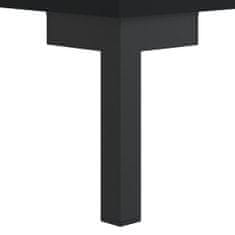 Vidaxl Botník čierny 30x35x105 cm kompozitné drevo
