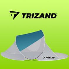 Trizand Plážový stan 220x120x90cm - tyrkysovo - sivý