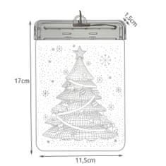 Malatec 3D LED vitráž - vianočný stromček
