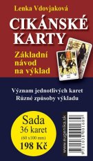 Eugenika Cigánske karty - Základný návod na výklad + sada 36 kariet