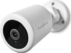 Nedis IP Kamera/ bullet/ Full HD 1080p/ 2Mpx/ objektiv 4 mm/ IP65/ noční vidění/ síťové napájení/ 12 V adaptér/ bílá