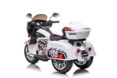 Lean-toys Nabíjacia trojkolesová motorka Goldwing White