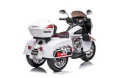 Lean-toys Nabíjacia trojkolesová motorka Goldwing White