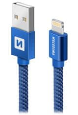 SWISSTEN Swissten Datový Kabel Textile Usb / Lightning 2,0 M Modrý