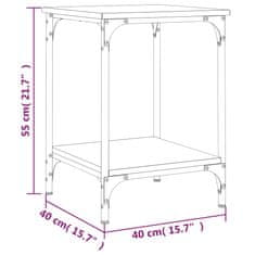 Vidaxl Konferenčný stolík dub sonoma 40x40x55 cm kompozitné drevo