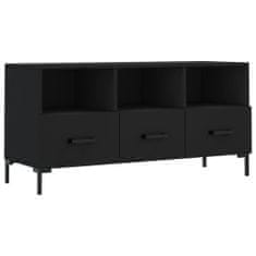 Vidaxl TV stolík čierny 102x36x50 cm kompozitné drevo
