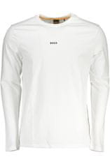 Hugo Boss  Perfektné Pánske Tričko Dlhý Rukáv Biela Farba: Biela, Veľkosť: XL