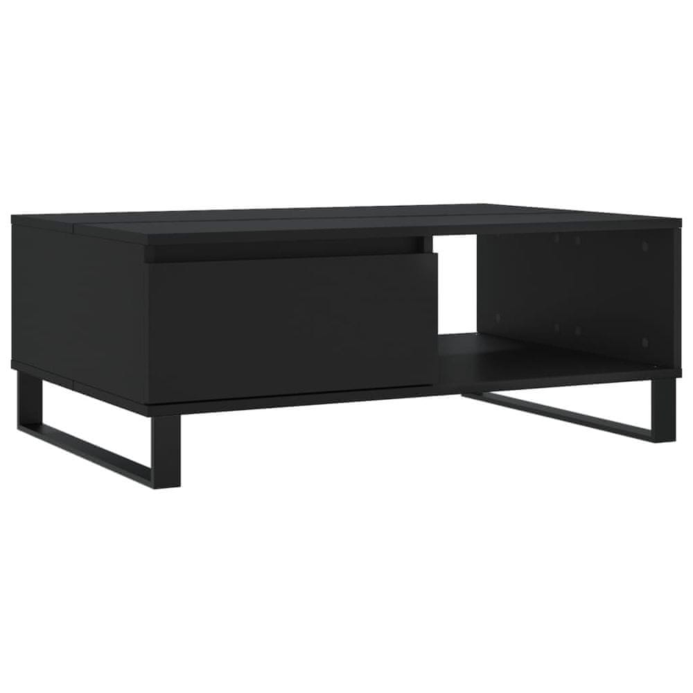 Vidaxl Konferenčný stolík čierny 90x60x35 cm kompozitné drevo