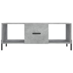Petromila vidaXL Konferenčný stolík betónovo sivý 102x50x40 cm kompozitné drevo