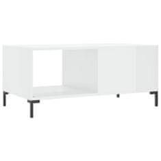 Petromila vidaXL Konferenčný stolík lesklý biely 90x50x40 cm spracované drevo