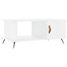 Petromila vidaXL Konferenčný stolík lesklý biely 90x50x40 cm spracované drevo