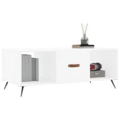 Petromila vidaXL Konferenčný stolík biely 102x50x40 cm kompozitné drevo