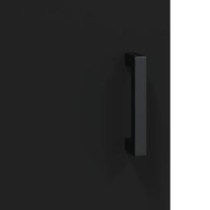 Petromila vidaXL Nástenná skrinka čierna 34,5x34x90 cm