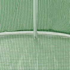 Vidaxl Fóliovník s oceľovým rámom zelený 10 m² 5x2x2,3 m