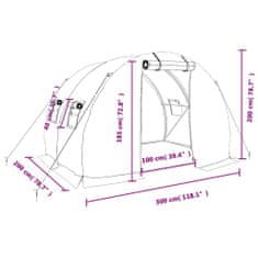 Vidaxl Fóliovník s oceľovým rámom zelený 6 m² 3x2x2 m