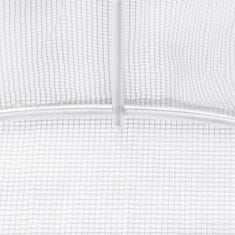 Vidaxl Fóliovník s oceľovým rámom biely 10 m² 5x2x2,3 m