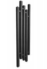 Regnis PORK, vykurovacie teleso 320x1000mm s jednootvorovým ľavým dolným pripojením 50mm, 630W, čierna matná, PORK100/30/LD50/BLACK