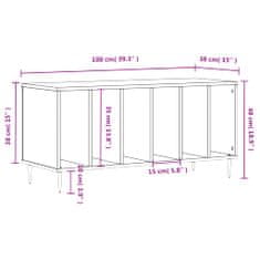 Petromila vidaXL Skrinka na platne dub sonoma 100x38x48 cm kompozitné drevo