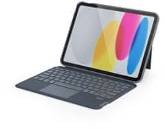 EPICO klávesnice s pouzdrem pro Apple iPad 10,2", Qwerty (43811101300011), šedá