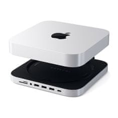 Satechi Hliníkový stojan a rozbočovač Mac Mini typu C, Srebrny